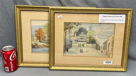 Antique Watercolor Paintings Dixon S Auction At Crumpton