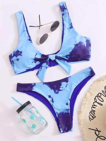 Back To School Sale Search Knot Bikini ROMWE USA