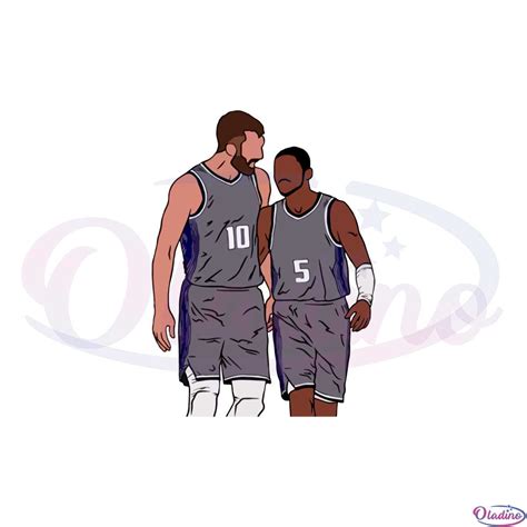 De’aaron Fox And Domantas Sabonis Sacramento Kings Svg - Oladino