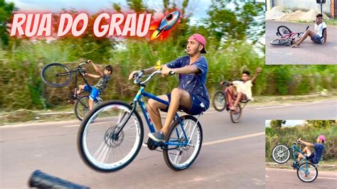 FUI TREINAR NA RUA DO GRAU MINHA BIKE ARO 26 MONTADINHA YouTube