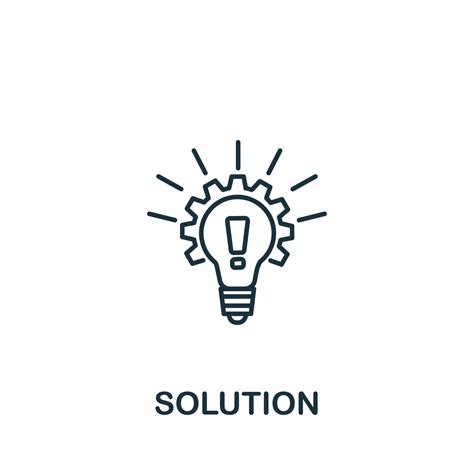 Solution Icon From Customer Service Collection Simple Line Element