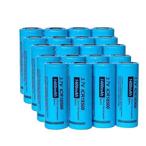 20Pcs ICR18500 3 7V Liion Rechargeable Battery ICR 18500 Li Ion