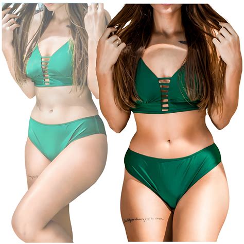 PLUS SIZE BIKINI STRÓJ KOSTIUM KĄPIELOWY DWUCZĘŚCIOWY FIGI WYSOKI STAN XL 5905258912431 Cena