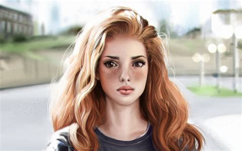 2560x1600 Redhead Girl Artistic Art 4k Wallpaper 2560x1600 Resolution