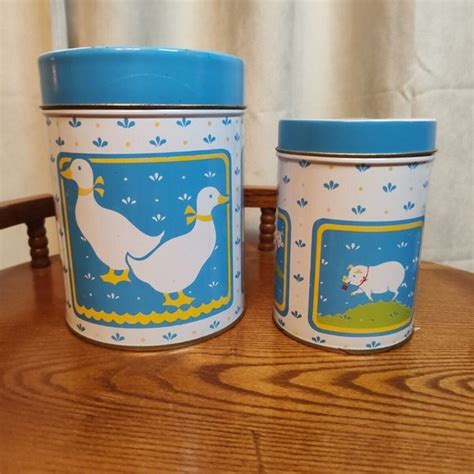 Kitchen 198s Nesting Farm Animal Tin Canisters Poshmark