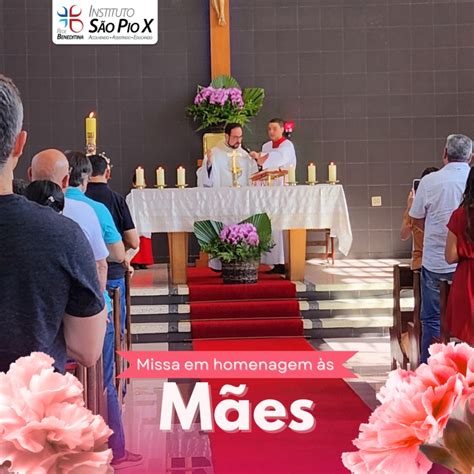 Missa em homenagem às mães e a Coroação de Nossa Senhora Instituto