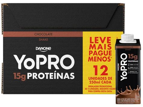 Pack YoPRO Bebida Láctea UHT 15g de Proteínas 250ml 12 Unidades