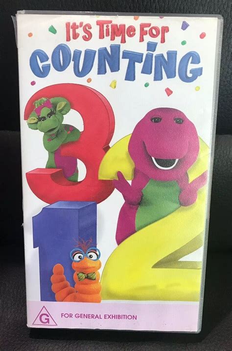 Barney Its Time For Counting Vhs Pal Rare Grelly Usa