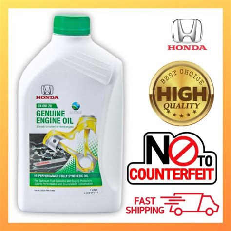 Honda Genuine Fully Synthetic Engine Oil Sn W Liters With Oil