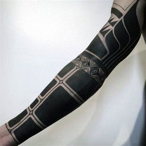 All Black Tattoos For Men Blackout Design Ideas