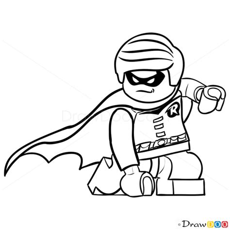 How To Draw Robin Lego Super Heroes