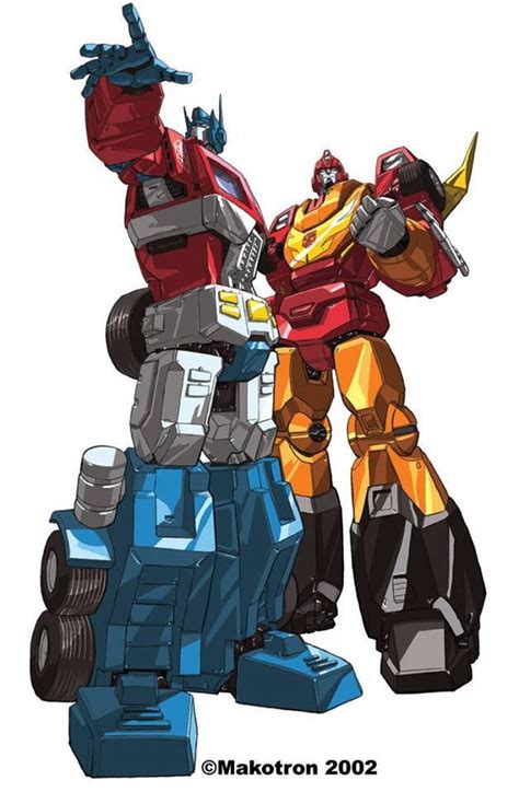 Optimus Prime And Hot Rod Transformers Transformers Autobots Transformers Masterpiece