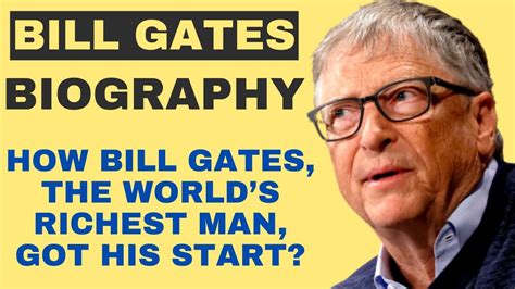 Bill Gates Biography Bill Gates Success Story Youtube