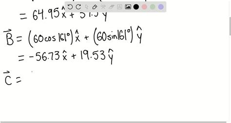 Solved Find The Components Of The Vectors A⃗ B⃗ C⃗ And D⃗ Where