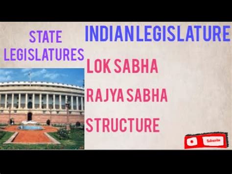 Indian Legislature Parliament Lok Sabha Rajya Sabha Structure