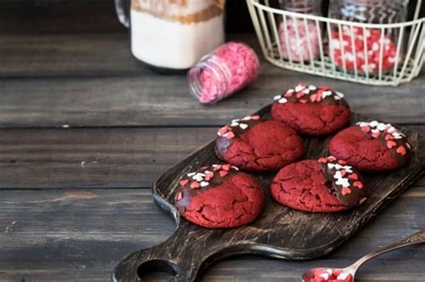 Receta De Postres Caseros Galletas De Red Velvet Disfruta De Un Rico