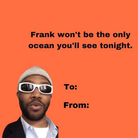 Frank Ocean Cursed Valentine Card Frank Ocean Yearbook Quotes