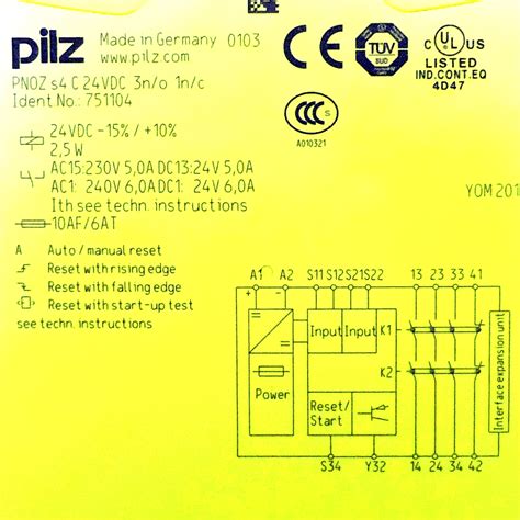 Maschinenteil24 Pilz Safety Relay Pnoz S4 C 24vd 3no 1nc Buy Online