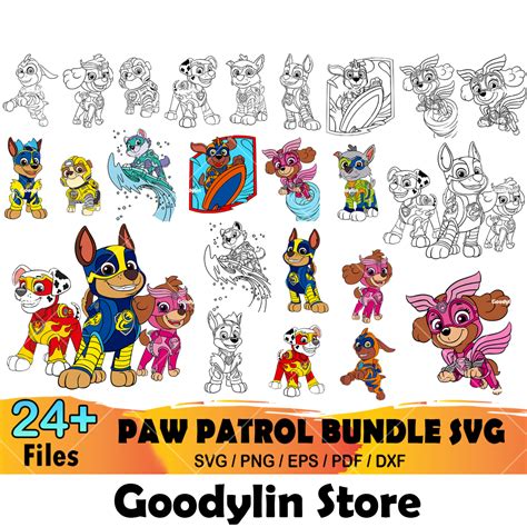 Paw Patrol Bundle Svg Trending Svg Paw Patrol Svg Paw Pat Inspire Uplift