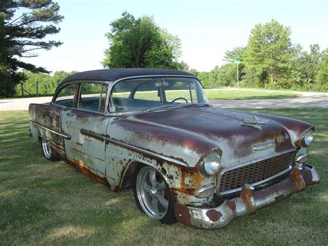 Chevrolet Bel Air150210 1955 Chevy Bel Air Rat Rod Barn Find Patina