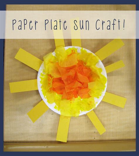 Paper Plate Sun Craft For Kids Sun Crafts Crafts For Kids