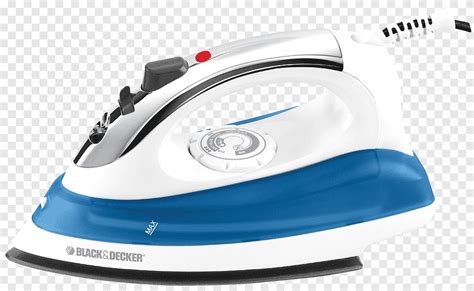 White And Blue Blackanddecker Clothes Flat Iron Clothes Iron Black