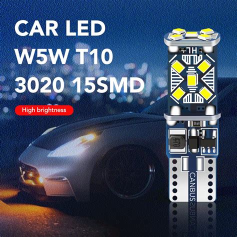 2PCS T10 W5W Yeni Süper Parlak LED Otopark Işıkları WY5W 168 501 2825