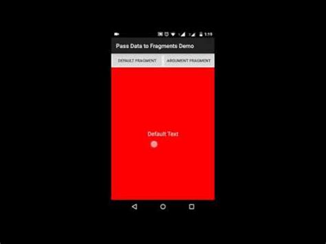 GitHub Sonusurender Fragment Set Argument Demo Pass Data From