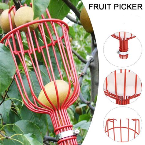 Home Garden Metal Fruit Picker Garden Tree Picking Tool Long Distance