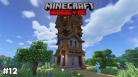 Membuat Menara Pengintai Minecraft Hardcore Indonesia Youtube