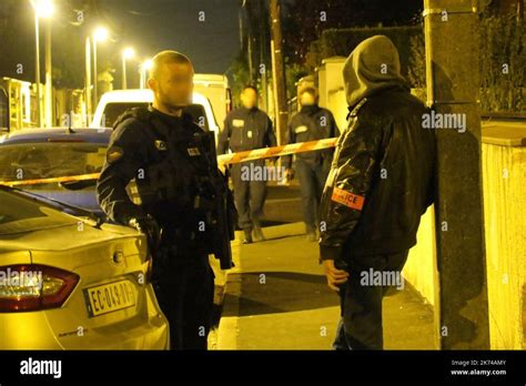 Police At Karim Cherfis House After A French Police Officer Was