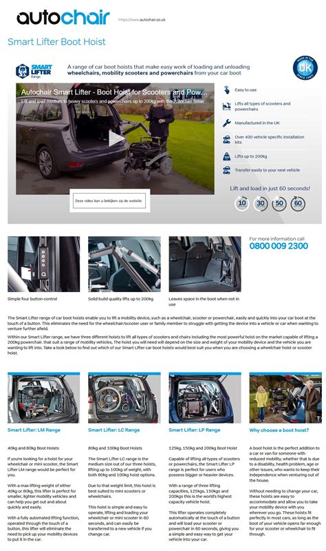 Autochair Smart Lifter Lm Range Vaph