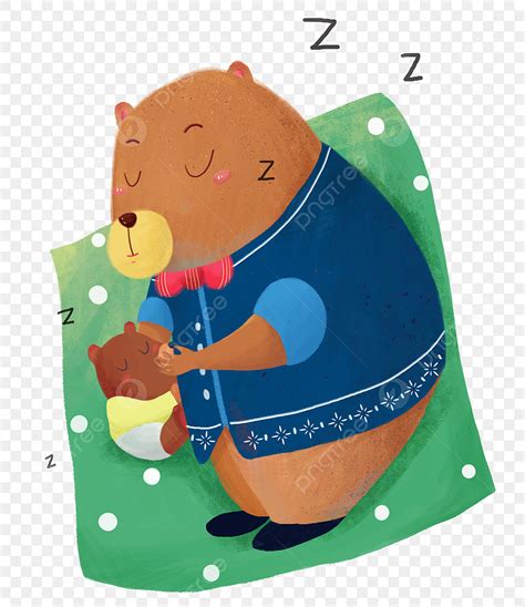 Sleeping Bear Bear Cartoon Animals Animal Png Transparent Clipart