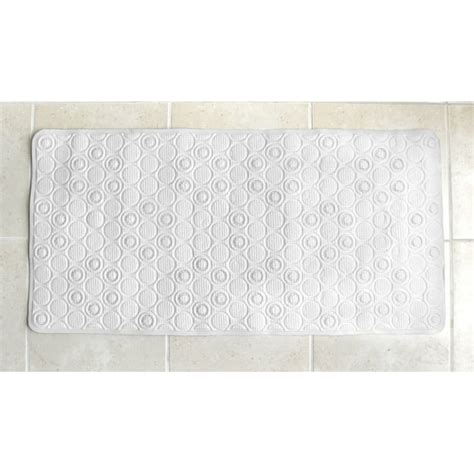 Splash Home Soft Circle Bathtub Mats Non Slip Mildew Resistant Extra