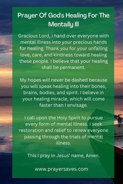 9 Powerful Prayer For Mental Illness Healing