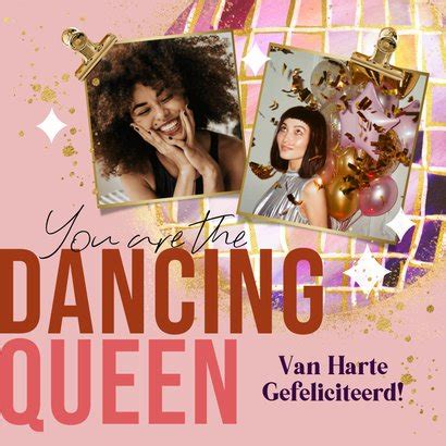 Moderne Verjaardagskaart Dancing Queen Kaartje Go