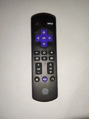 Ge Roku Tv Replacement Tv Remote Control Front Volume Buttons Brand New