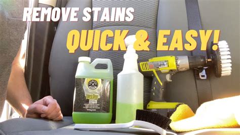 How To Clean Stained DIRTY Car Seats With Chemical Guys Fabric Clean