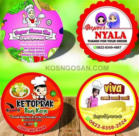 √ 12 Desain Label Makanan Ringan Menarik Sederhana Onpos