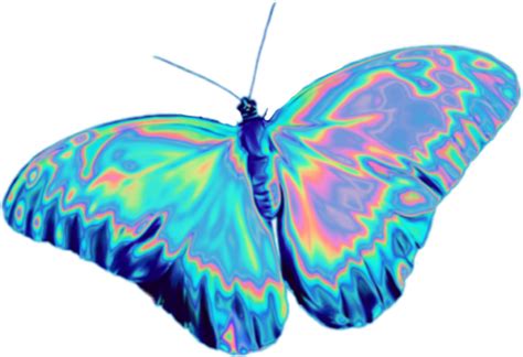 Holographic Butterfly Png