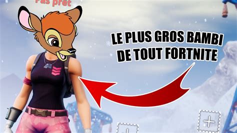 Un Bambi Joue A Fortnite Youtube