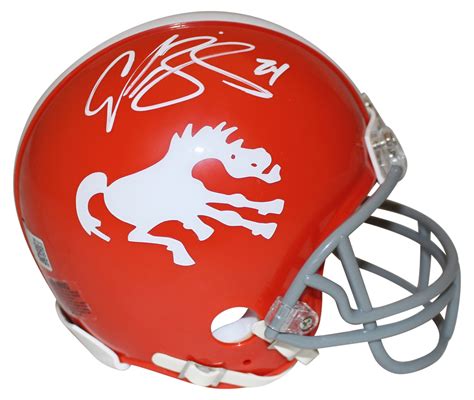 Champ Bailey Signed Denver Broncos 1962 65 VSR4 Mini Helmet Beckett