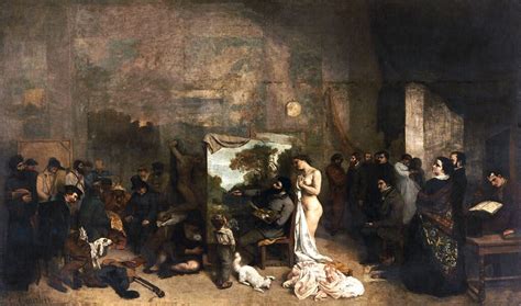 Cuál es el análisis del taller del pintor Courbet