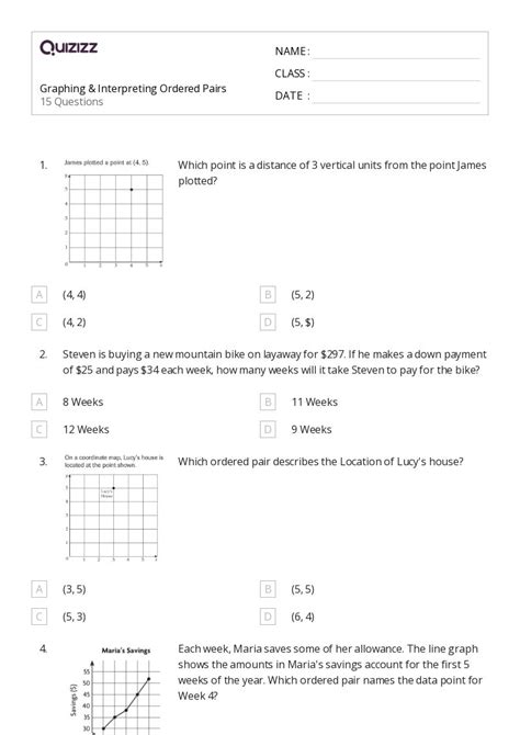 50 Data And Graphing Worksheets For 5th Class On Quizizz Free