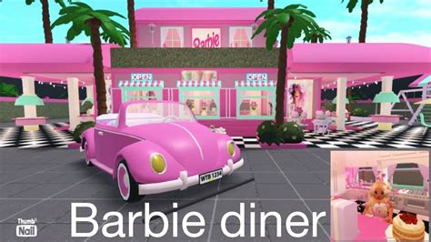 Bloxburg Barbie Dreamhouse Diner Tour Build Exterior Youtube