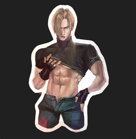 𝙻𝙴𝙾𝙽 Spicy Resident Evil Fan Art Video Game Stickers - Etsy