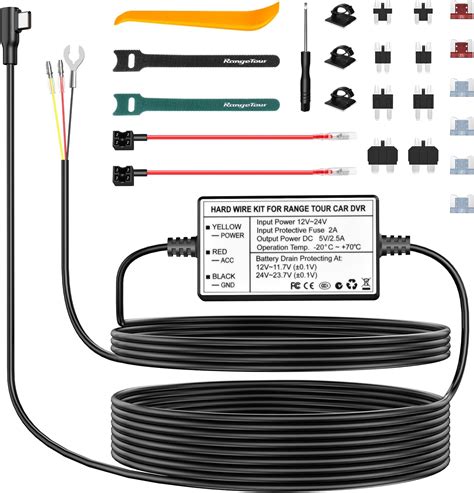 Range Tour Dash Cam Hardwire Kit Usb C V V To V A Car Dash