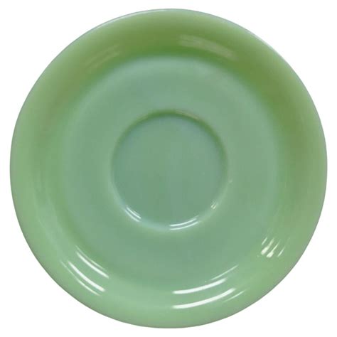 Vintage Fire King Jadeite Green Oven Ware Round Glass Saucer Plate Dish