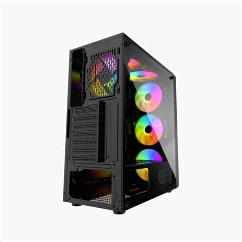 Promo Simbadda Battleground 30 RGB Gaming CPU Case Tempered Glass