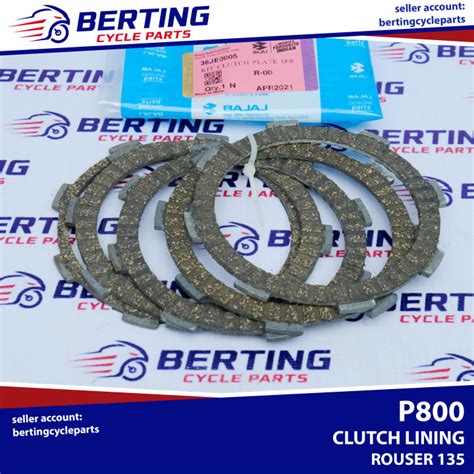 CLUTCH LINING SET Rouser 135 Genuine 36JE0005 Lazada PH